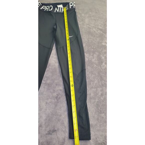 Nike Pro Womens Sz S Dri-Fit Tight Fit Full Length Long Leggings AO9968 Black 25 - Picture 2 of 9